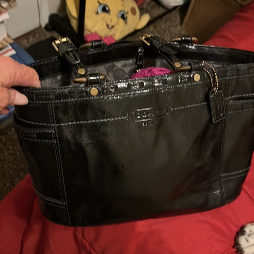 Black coach Bag leather - Picture 11 of 11